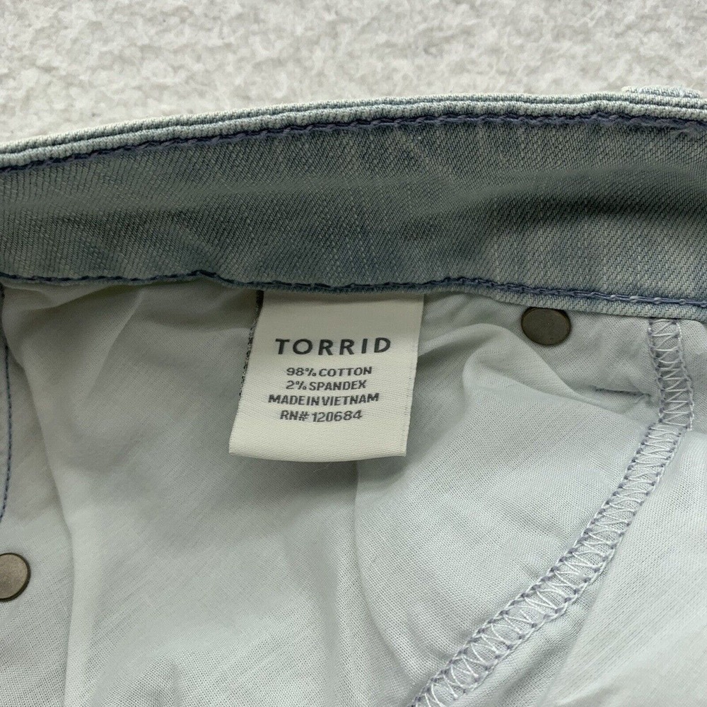 Torrid Sophia Skinny Jeans Plus Size 18 38x31 Bleached Denim Tapered Stretch - Picture 15 of 16